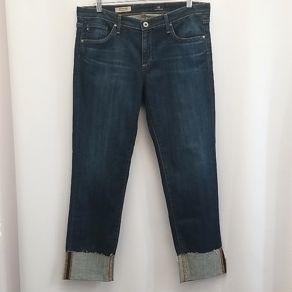 AG Adriano Goldschmied Stevie Slim Straight Cuff Jeans Size 32